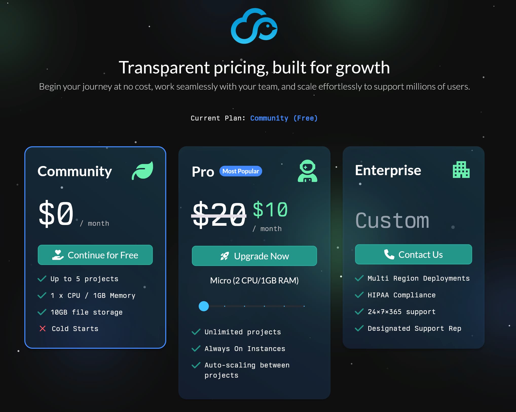 Celest Cloud Pricing